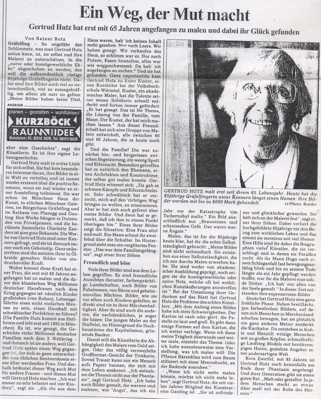Presseausschnitt — Ein Weg, der Mut macht