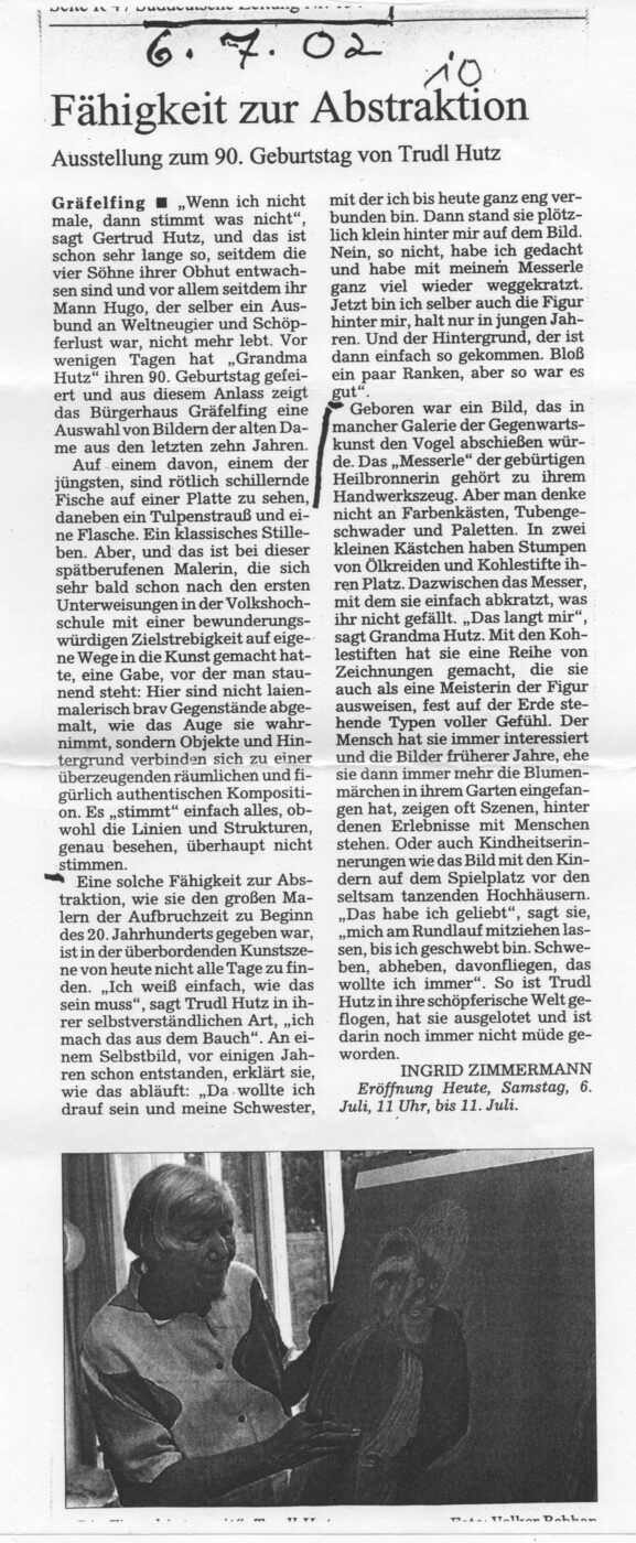 Presseausschnitt — Fähigkeit zur Abstraktion