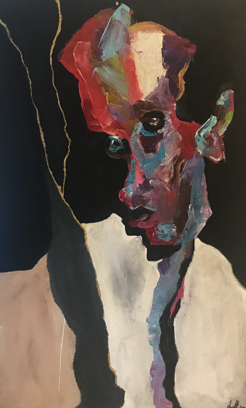 Lou Held — My Men (2021), Acryl auf Papier