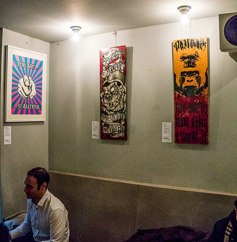 Salzig Berlin — exhibition view at Kaffeemitte