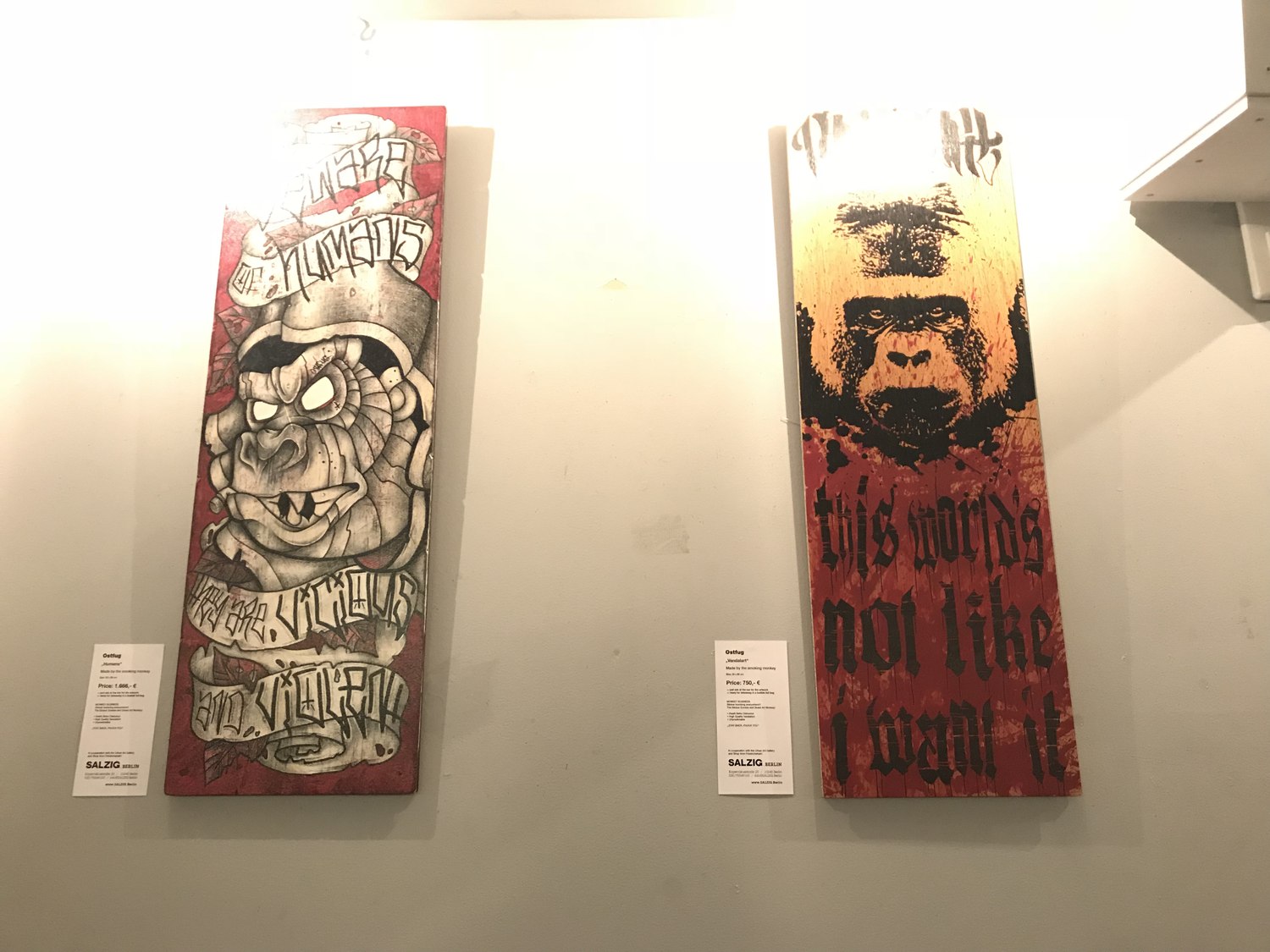 Salzig Berlin — exhibition view at Kaffeemitte
