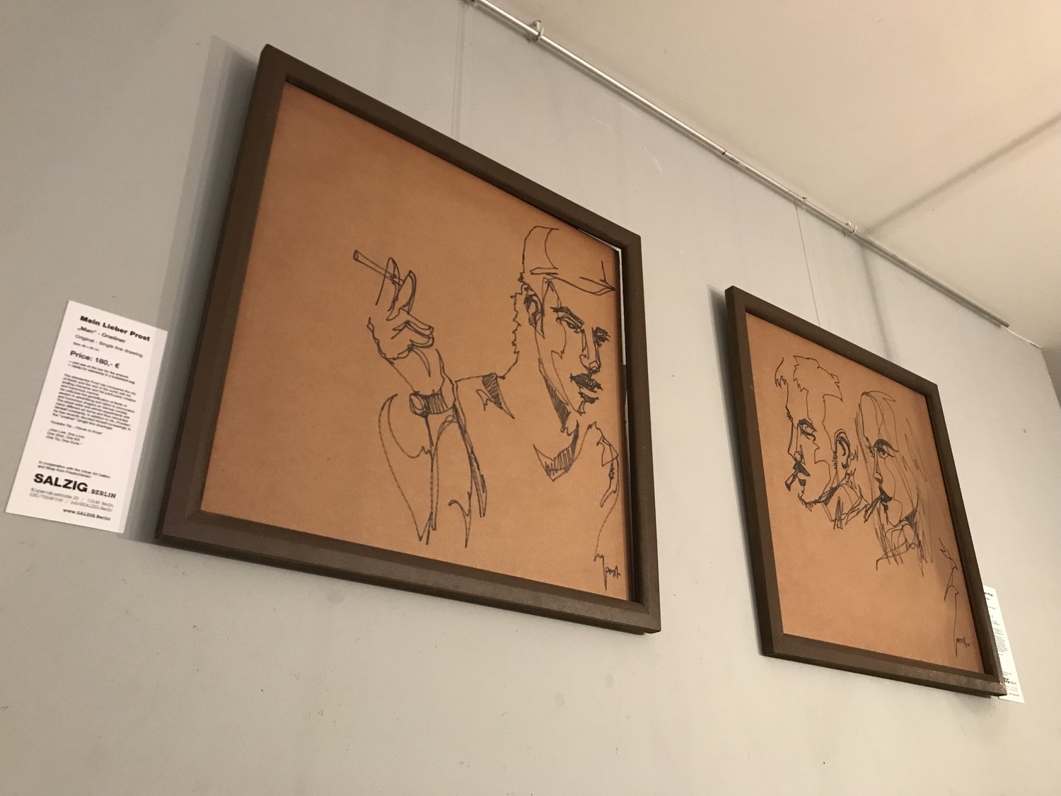 Salzig Berlin — exhibition view at Kaffeemitte