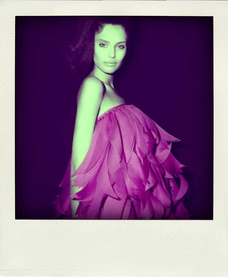 Tony Federico — Bianca Balti in Pink (Polaroid, Milano 2004)